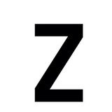Lettre adhésive Z