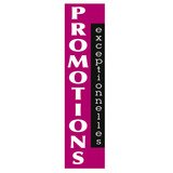 Affiche verticale Promotions exceptionnelles fuchsia 20 × 80 cm - Affiches Soldes