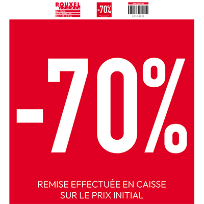 Affiche -70% - Affiches pourcentages