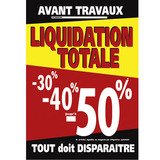 Affiche Liquidation - Avant travaux - Affiches Liquidation