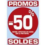 Stickers Promos - Soldes -50% - Stickers vitrines