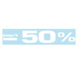 Sticker Jusqu'à -50% - Stickers vitrines