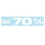 Sticker Jusqu'à -70% - Stickers vitrines soldes
