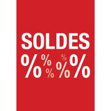 Affiche Soldes magasin 14,8 x 21 cm - Affiche promo - Paquet de 10
