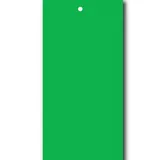 Étiquettes à trou papier cartonné pour pistolet textile 50 x 100 mm, Vert - Lot de 250