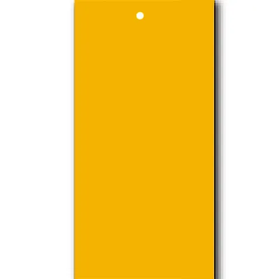 Étiquettes à trou papier cartonné pour pistolet textile 50 x 100 mm, Jaune - Lot de 250