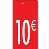 Étiquettes à trou 10 € - Étiquettes à trou soldes