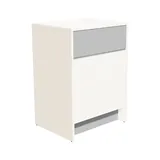 Comptoir d'accueil blanc / gris mélaminé 62,5 x 51 x 88 cm