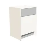 Comptoir d'accueil blanc / gris mélaminé 62,5 x 51 x 88 cm