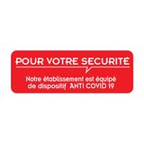 Adhésif Mesures anti Coronavirus