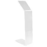 Porte-visuel sur pied Z / Présentoir visuel Z A6 vertical, plexiglas transparent H 49 cm