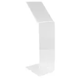 Porte-visuel sur pied Z / Présentoir visuel Z A5 vertical, plexiglas transparent H 53 cm