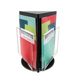 Porte-brochures rotatif 3 cases A4