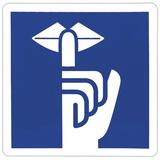 Pictogramme adhésif Silence