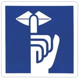 Pictogramme adhésif Silence