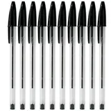 Stylos Bic cristal - noir - lot de 50