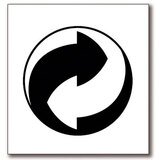 Étiquettes carrées éco-emballage