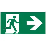 Plaque d'indicationSortie de secours à droite