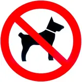 Disque Interdit aux chiens