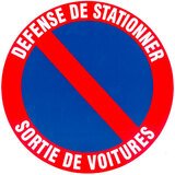 Disque Stationnement interdit