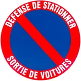 Disque Stationnement interdit