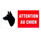 Plaque de signalisation Attention au chien