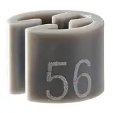 Marque taille T56 gris ø 1,3 cm - Indicateur de taille pour cintre - Paquet de 500