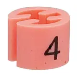 Marque taille T4 rose ø 1,3 cm - Indicateur de taille pour cintre - Paquet de 500