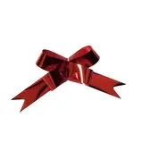 Noeud à tirer rouge effet miroir ø 8cm L 19mm - boîte de 100