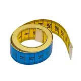 Mètre ruban tricolore BOHIN 150 cm polyfibre - gradué mm – extrémités métal