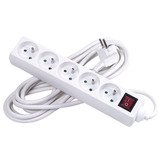 Bloc 5 prises avec interrupteur