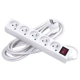 Bloc 5 prises avec interrupteur