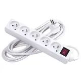 Bloc 5 prises avec interrupteur