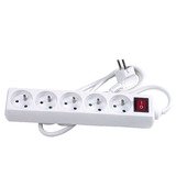 Bloc 5 prises avec interrupteur