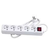 Bloc 5 prises avec interrupteur