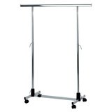 Portant droit - L 120 + 2 rallonges 33 cm - hauteur réglable 110/180 cm