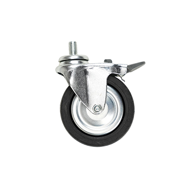 Roulette avec frein - Ligne Store noir Sablé pas de 25 mm