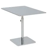 Présentoir socle 27 x 18 cm réglable chromé H 15 à 25 cm