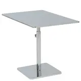 Présentoir socle 27 x 18 cm réglable chromé H 15 à 25 cm