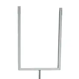 Porte affiche A4 vertical pour bac soldeur demi-sphère plexi transparent - Porte étiquette A4 pour bac de fouille