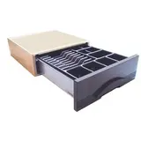 Tiroir caisse avec serrure à combinaison et alarme 38 x 44 x 12,5 cm