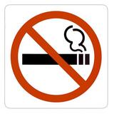 Pictogramme adhésif Espace non fumeurs