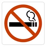 Pictogramme adhésif Espace non fumeurs