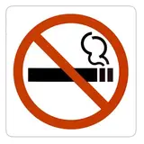 Pictogramme adhésif Espace non fumeurs