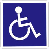 Pictogramme adhésif Handicapé - Vinyles adhésifs