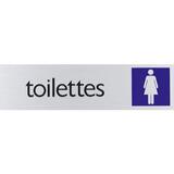 Plaque alu Toilettes Dames