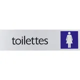 Plaque alu Toilettes Dames