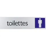 Plaque alu Toilettes Messieurs