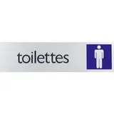 Plaque alu Toilettes Messieurs