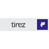 Plaque alu Tirez